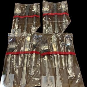 NWT Reed & Barton Rose Queen Stainless Flatware 3-Piece Place Settings, Set of 4